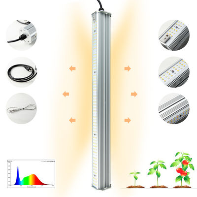 kwaliteit  4 Feet Professional Double Sided Light Full Spectrum Waterproof LED Hydroponic Tube Grow Light Bar fabriek